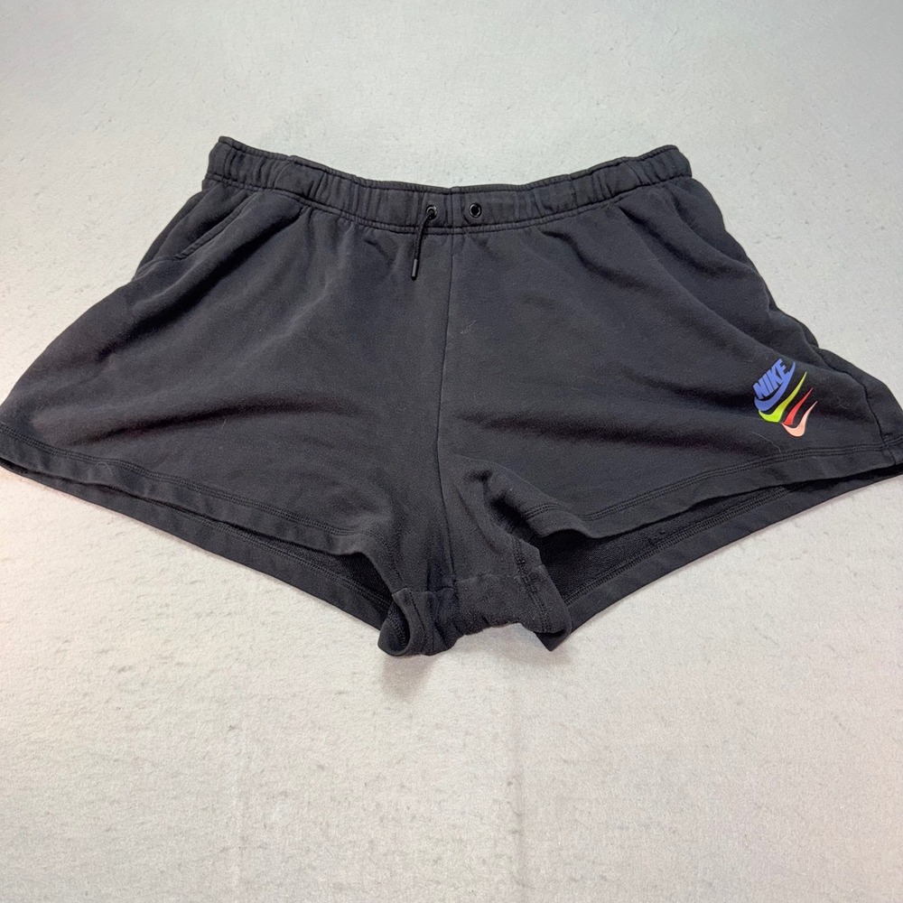 Nike Women's Athletic Shorts Size 1X – Black w/ Colorful Logo